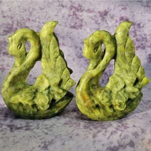 Green Jade Swans